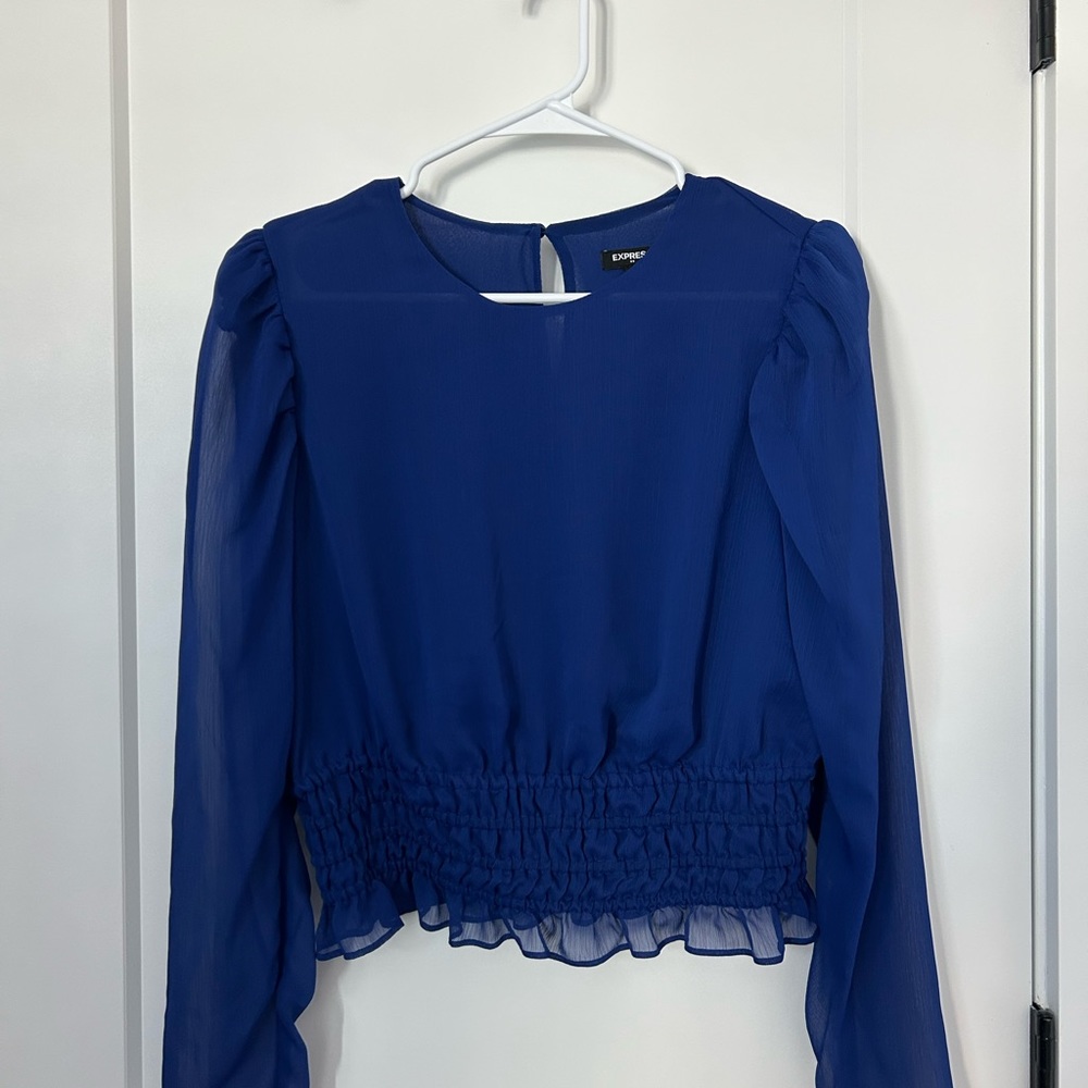 Express Women's Blue Top